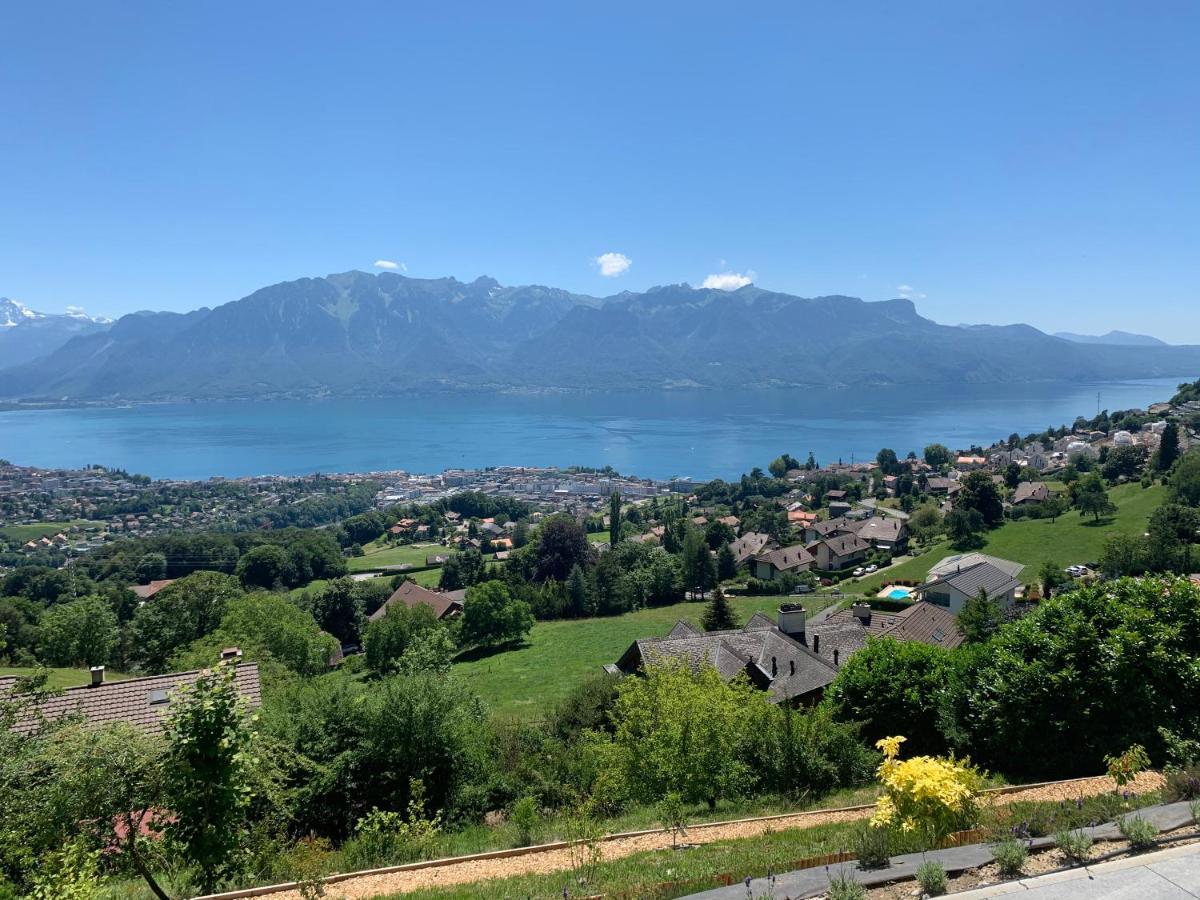 Appartement Moderne Avec Vue Panoramique A Jongny Proche De Montreux エクステリア 写真