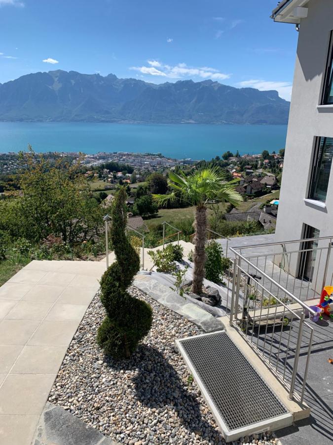 Appartement Moderne Avec Vue Panoramique A Jongny Proche De Montreux エクステリア 写真