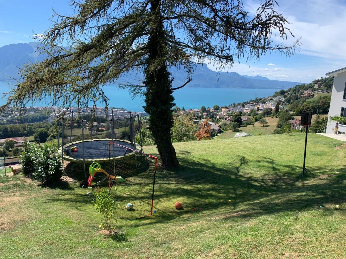 Appartement Moderne Avec Vue Panoramique A Jongny Proche De Montreux エクステリア 写真