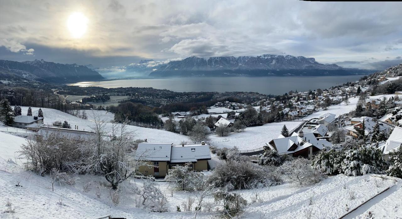 Appartement Moderne Avec Vue Panoramique A Jongny Proche De Montreux エクステリア 写真