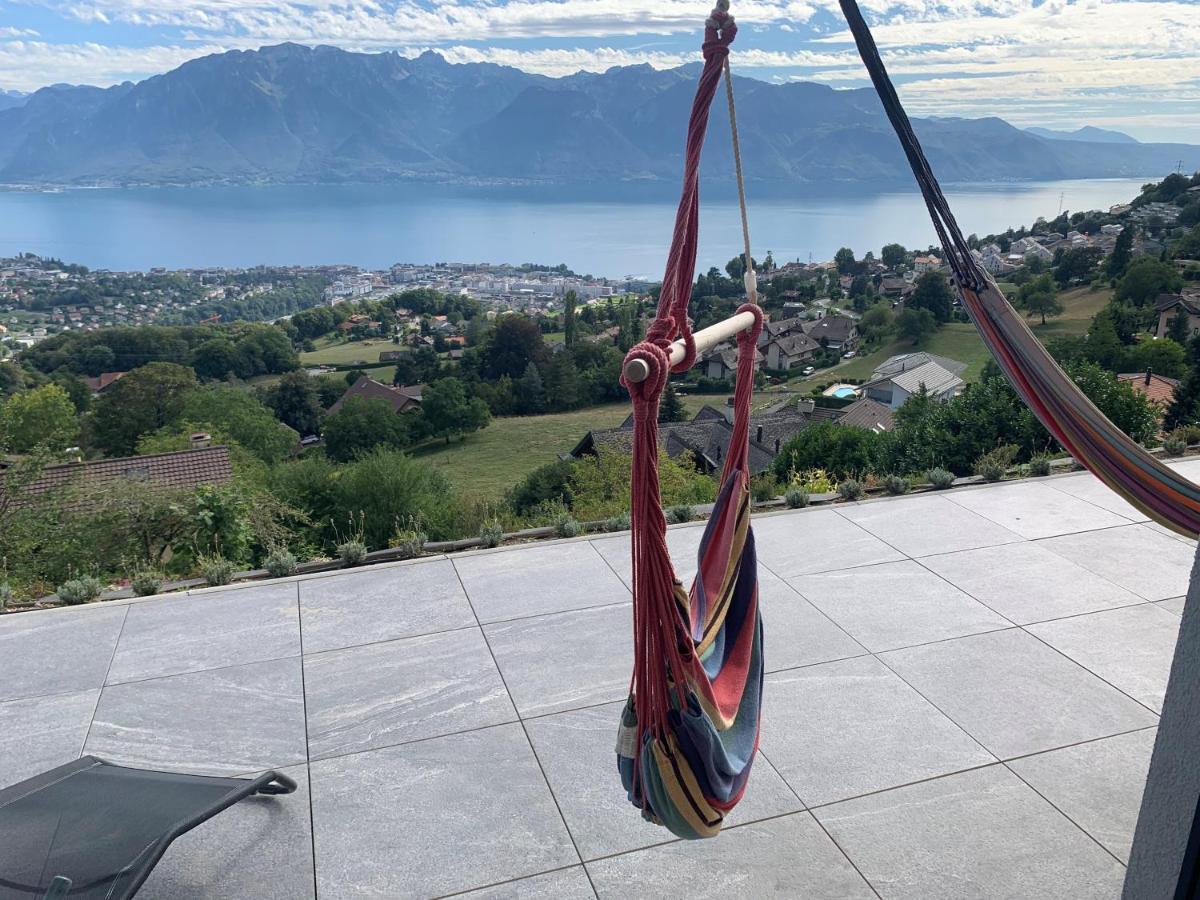 Appartement Moderne Avec Vue Panoramique A Jongny Proche De Montreux エクステリア 写真