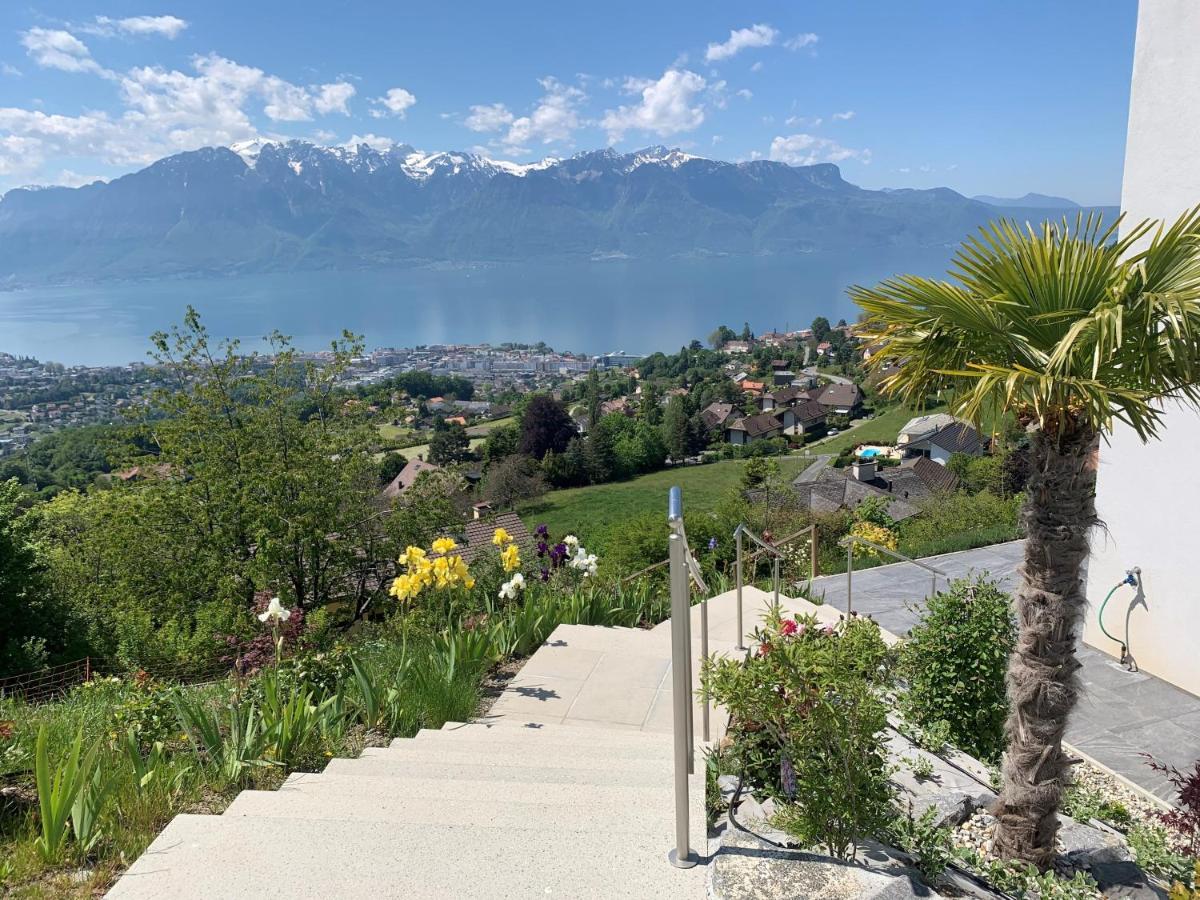 Appartement Moderne Avec Vue Panoramique A Jongny Proche De Montreux エクステリア 写真