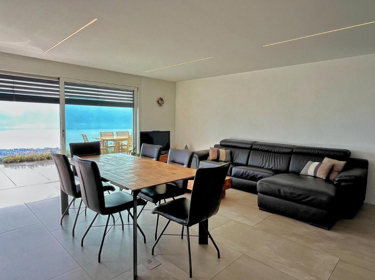 Appartement Moderne Avec Vue Panoramique A Jongny Proche De Montreux エクステリア 写真