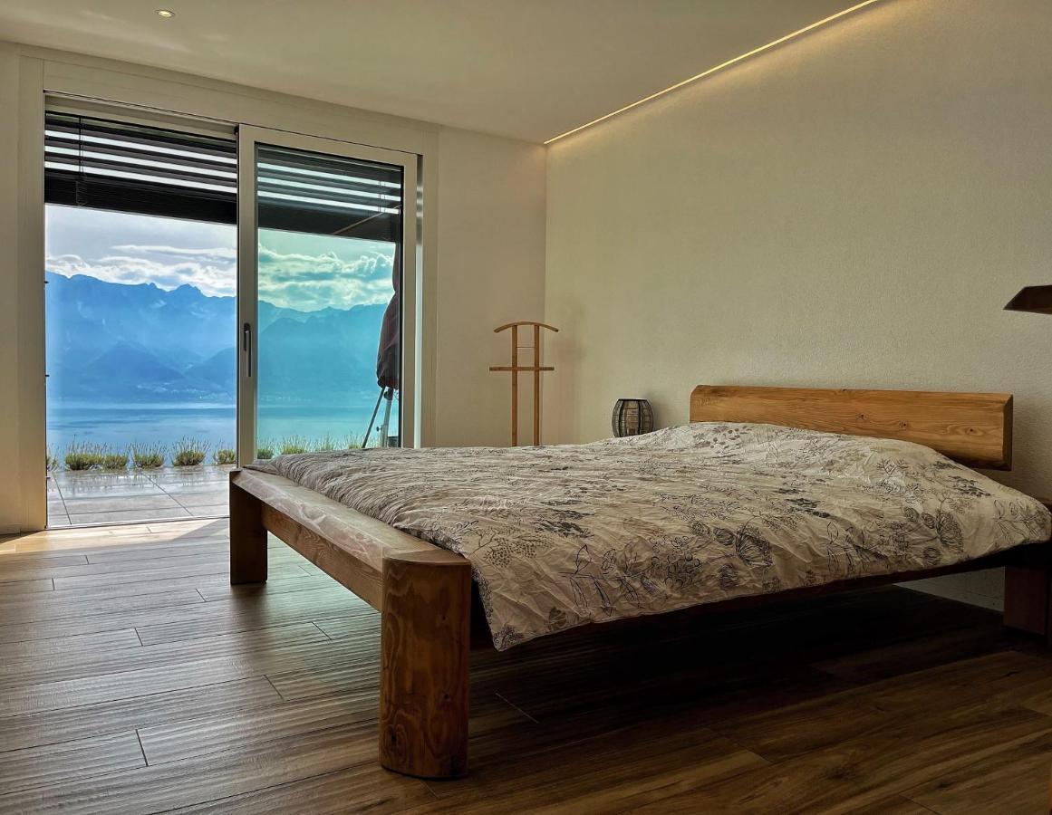 Appartement Moderne Avec Vue Panoramique A Jongny Proche De Montreux エクステリア 写真