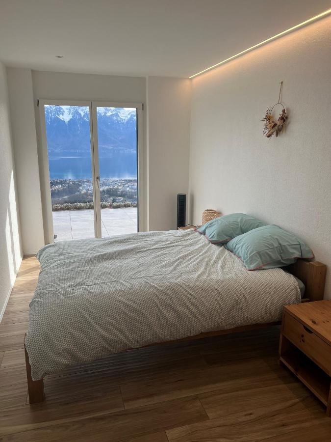 Appartement Moderne Avec Vue Panoramique A Jongny Proche De Montreux エクステリア 写真