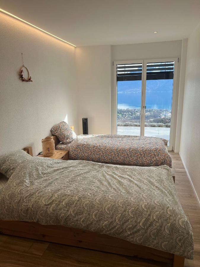 Appartement Moderne Avec Vue Panoramique A Jongny Proche De Montreux エクステリア 写真